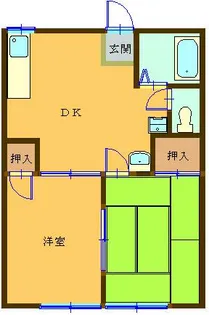 パナハイツ玉里【2階】の間取り