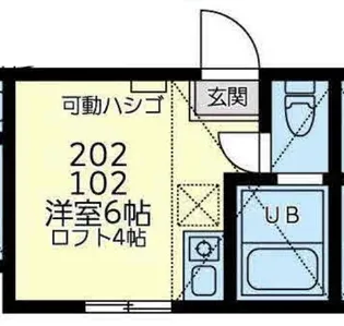 ユナイト末吉レンツブルグ【1階】の間取り