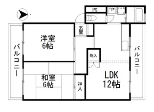 兵庫県芦屋市東山町【マンション】の間取り
