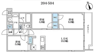 東京都杉並区宮前4【マンション】の間取り