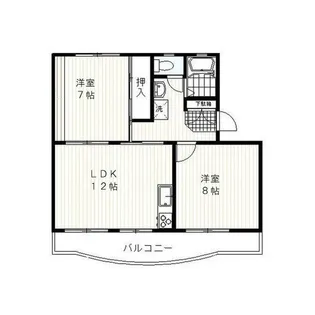 青山ハイツ B棟【3階】の間取り