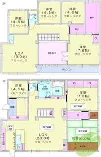 宮城県仙台市青葉区旭ケ丘2【一戸建】の間取り