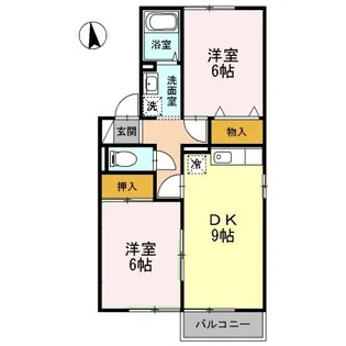 メゾン・デュ・ソレーユ城北館【2階】の間取り