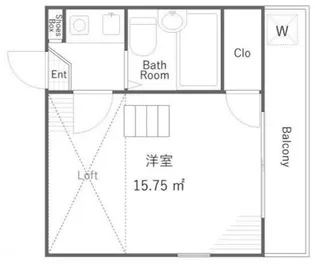 レオパレス北松戸第9【2階】の間取り