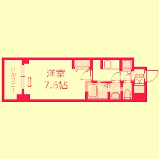 大阪府大阪市福島区鷺洲4【マンション】の間取り