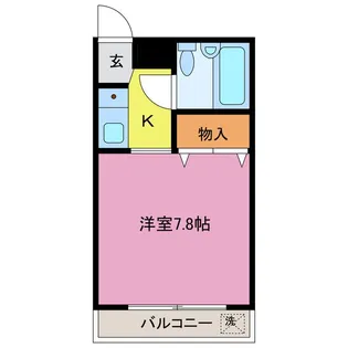 ブルール文教【1階】の間取り