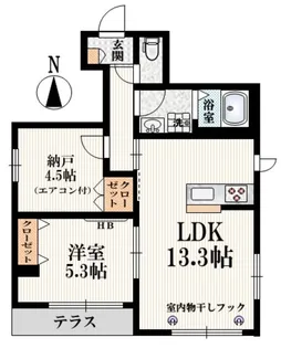 東京都新宿区矢来町【マンション】の間取り