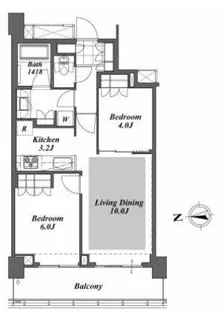Brillia ist Tower 勝どき【17階】の間取り