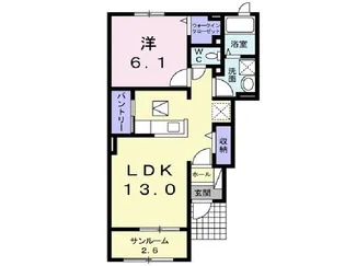 ヘブンリー【1階】の間取り