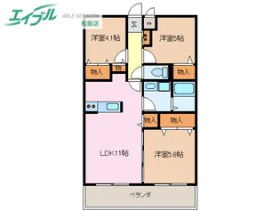 アグロス【2階】の間取り