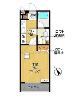 プレミール枡形【2階】の間取り