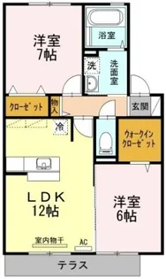 グランモア羽ノ浦【2階】の間取り