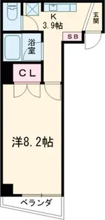 リヴイン国立【2階】の間取り