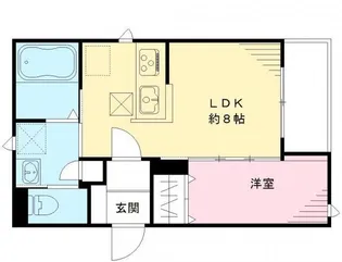 ルミエール本町【1階】の間取り