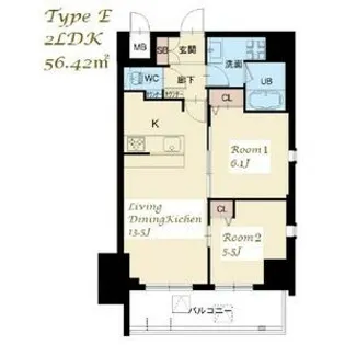 スプランディッド大山【15階】の間取り