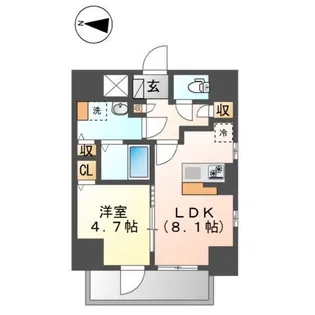 Eternal Path 清澄白河(エターナルパス清澄白河)【5階】の間取り