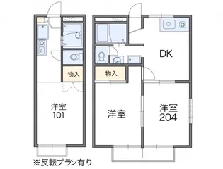 レオパレスセブン【1階】の間取り