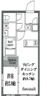 東京都文京区白山1【マンション】の間取り