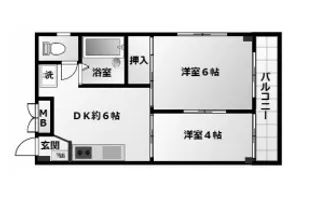 神奈川県川崎市川崎区本町2【マンション】の間取り