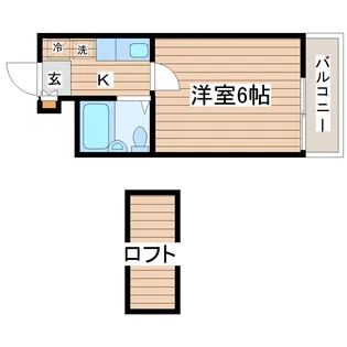 ロフティ桜木町【2階】の間取り
