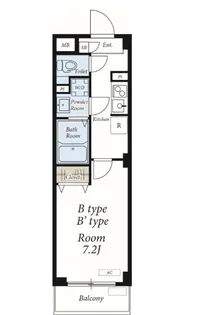 リブリ・GLANZ【4階】の間取り