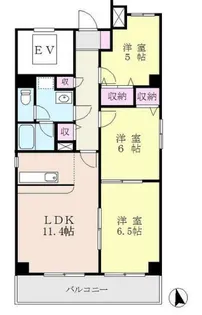 エクセレント富士【5階】の間取り