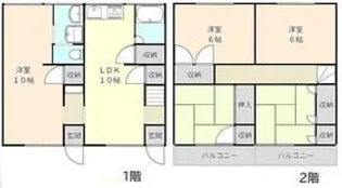 千葉県市川市下貝塚2【一戸建】の間取り