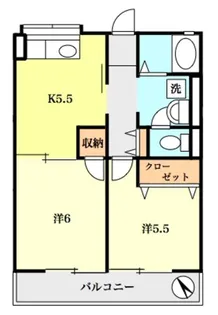シティハイム平和台【2階】の間取り
