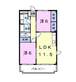 マリッチ大舘I号館【2階】の間取り