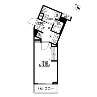 東京都目黒区中央町1【マンション】の間取り