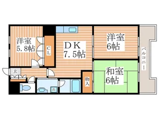 ビュ-コ-ト【4階】の間取り