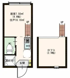 メゾンクレール【1階】の間取り