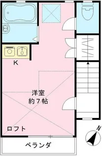 東京都日野市南平4【アパート】の間取り
