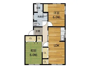 コンフォーティアIV【1階】の間取り