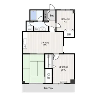 エスパリエ荻島【5階】の間取り