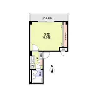 ダイヤモンドレジデンス松が谷【2階】の間取り