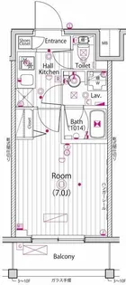 ガーラ・クレスタ横濱関内【6階】の間取り