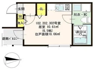Andante【3階】の間取り