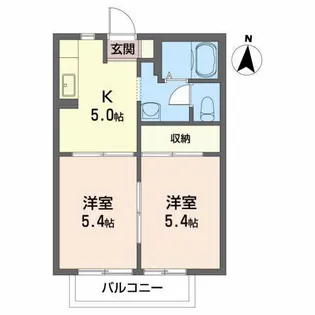 ベルカント成山【2階】の間取り