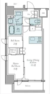 東京都中野区東中野1【マンション】の間取り
