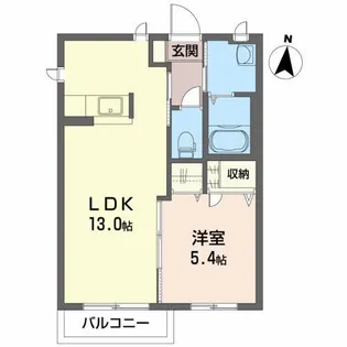 シャーメゾン・ポランD【2階】の間取り