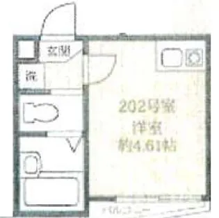 東京都荒川区南千住2【アパート】の間取り