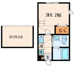 東京都大田区山王2【アパート】の間取り