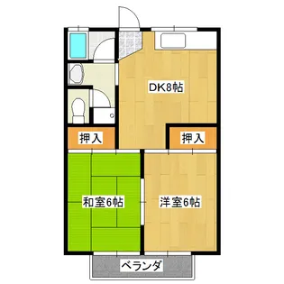 メゾン西部【2階】の間取り