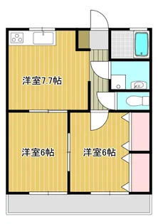 カサブランカ・トガリ【2階】の間取り