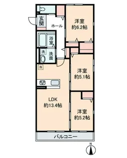 HEIM MAISON 庄内通駅東 A棟【2階】の間取り