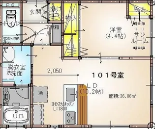 プルミエリアI【1階】の間取り