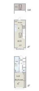 ボヌールカルテットの間取り