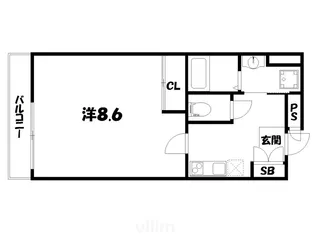G・F四条烏丸【4階】の間取り