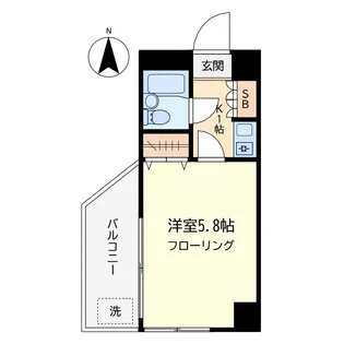 ハイツシイバシ【4階】の間取り